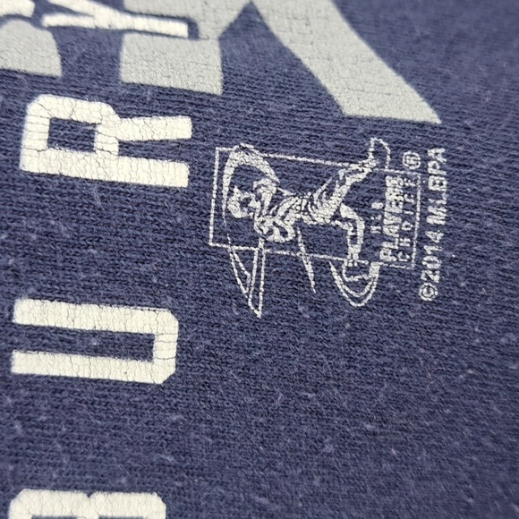 New York Yankees Jacoby Ellsbury player graphic blue & white MLB 2 XL t-shirt - Picture 3 of 6